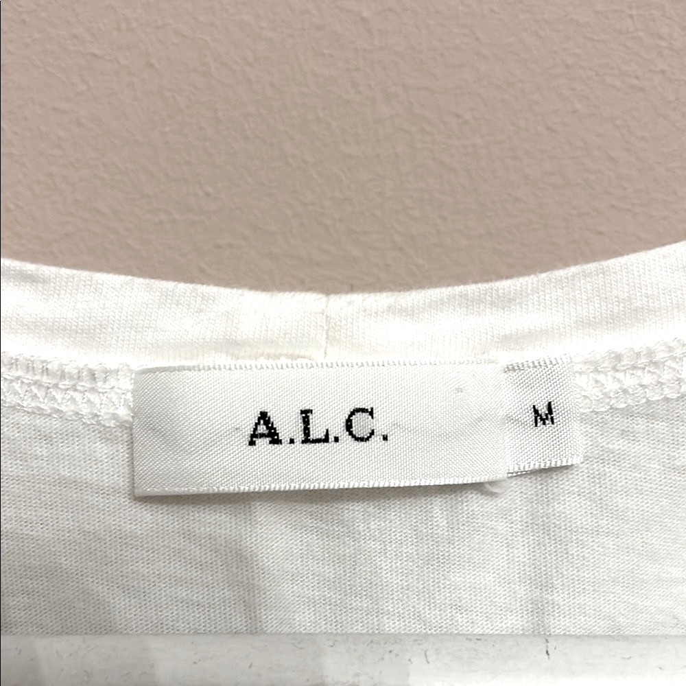 A.L.C. Women's White Puff Sleeve Top - Picture 2 of 4